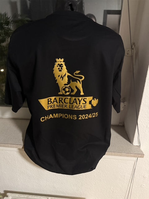 Mesterskabs T-Shirt i Guld Tryk med Bird