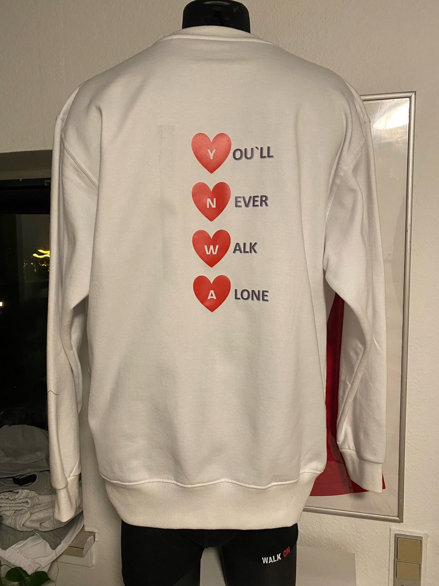 YNWA med hjerter Sweatshirts