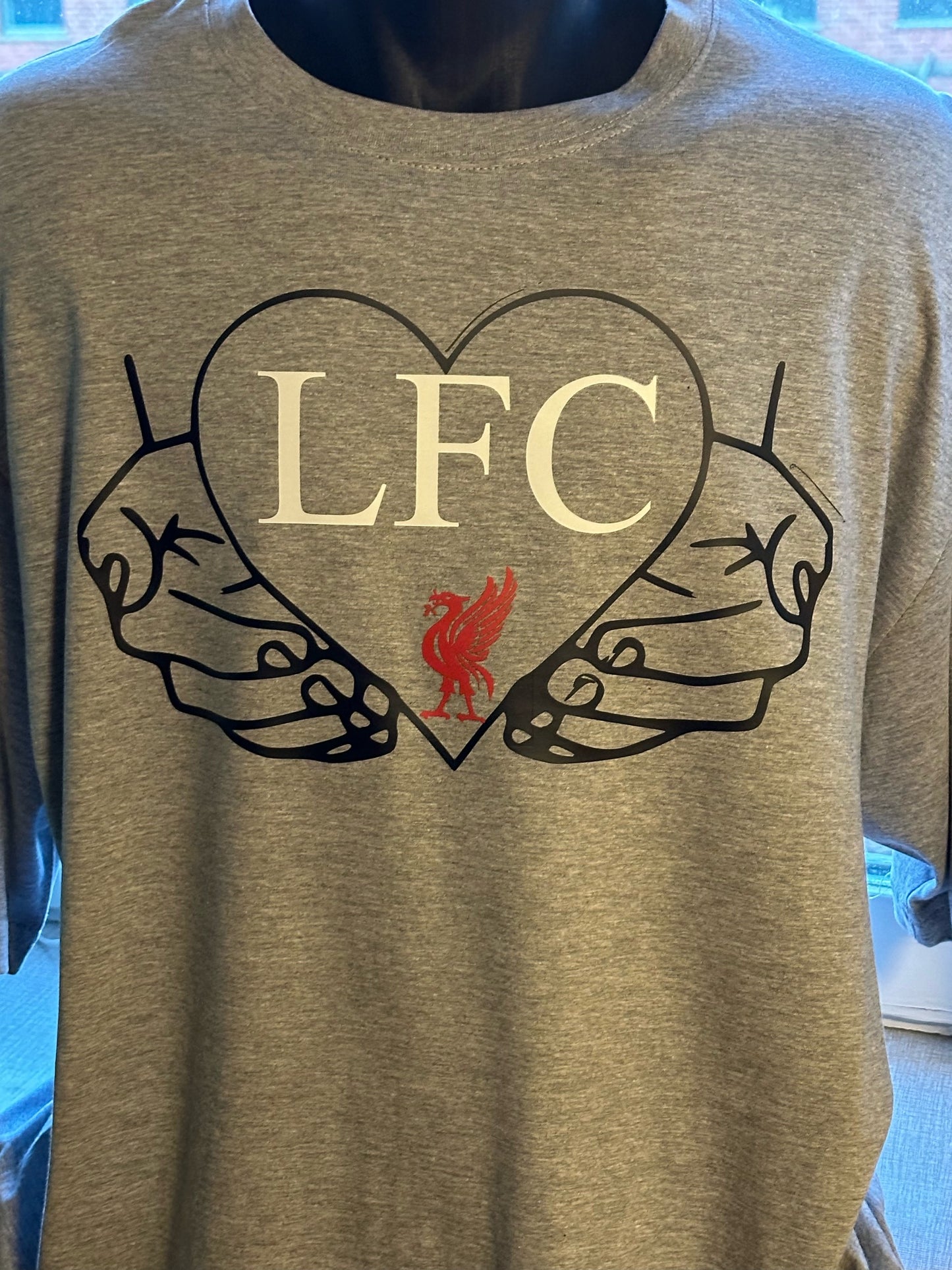 T-Shirt Liverpool i hjertet stort