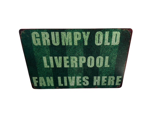 Grumpy Old LIVERPOOL Fan lives here skilt